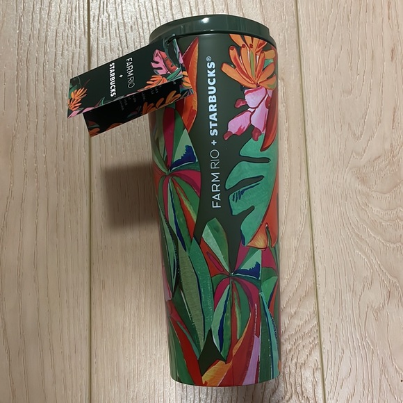 FARM Rio x Starbucks Banana Leaves 16oz Stainless Tumbler - Picture 2 of 12